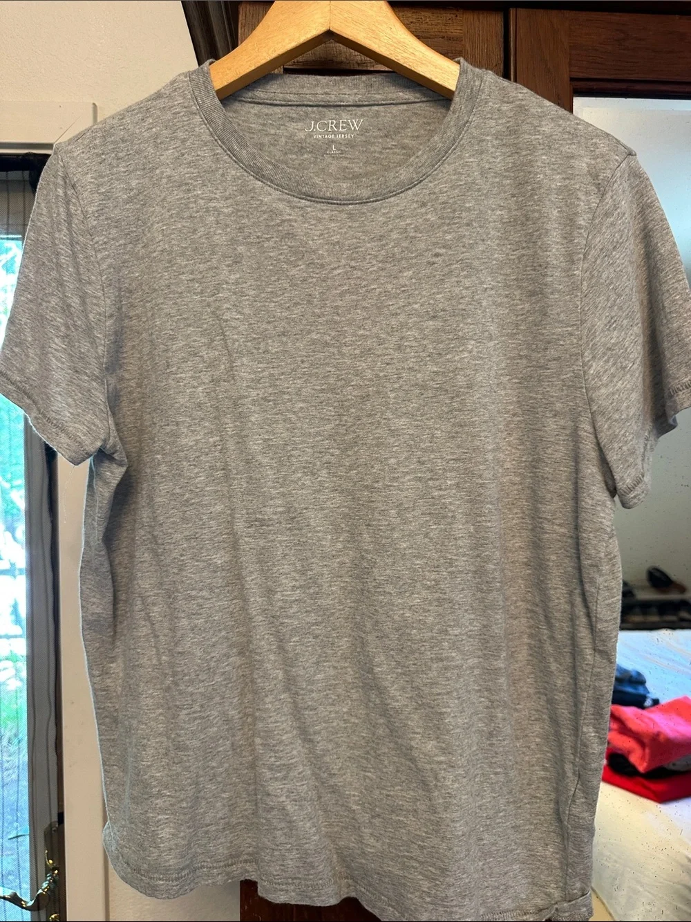 J. Crew Gray Short Sleeve vintage Jersey Crewneck Tee